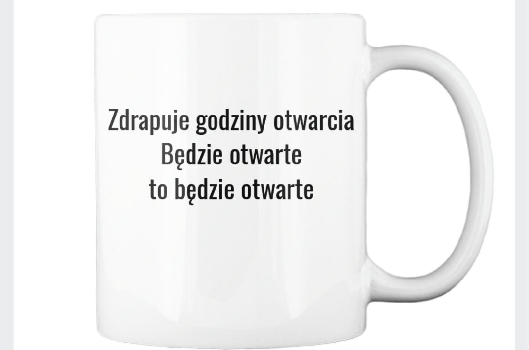 Kubek CURVE ATELIER - Będzie otwarte to będzie otwarte