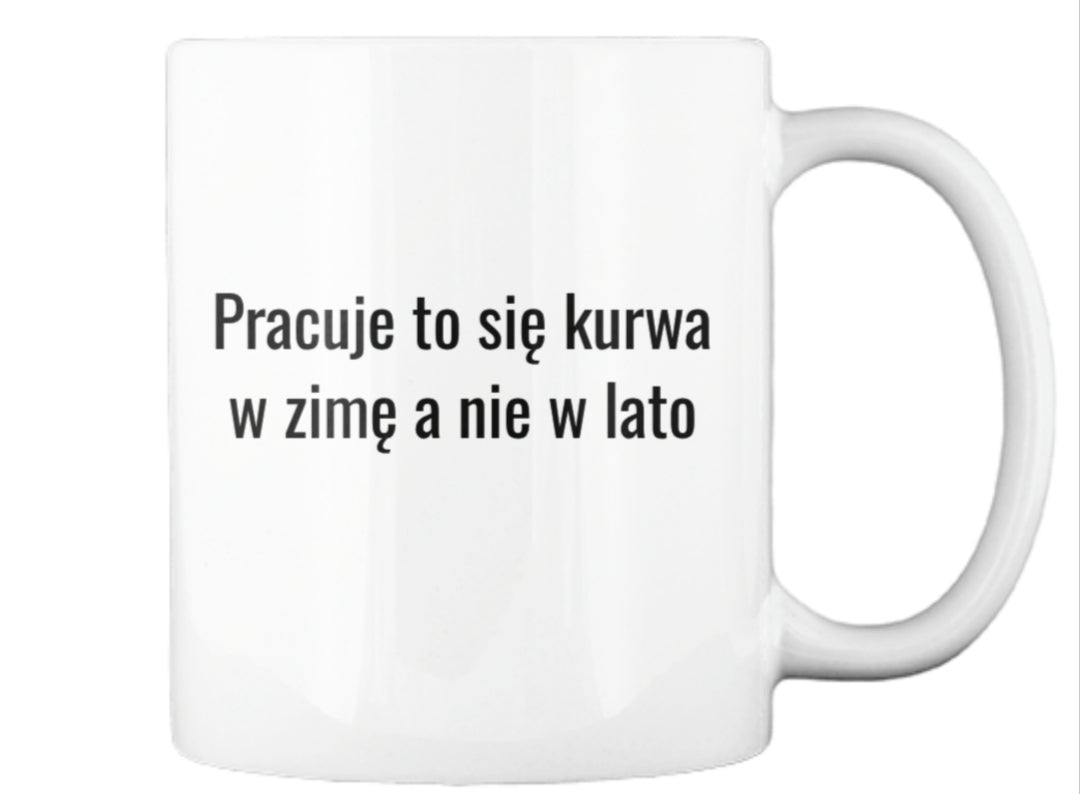 Kubek CURVE ATELIER - pracuje się w zimę