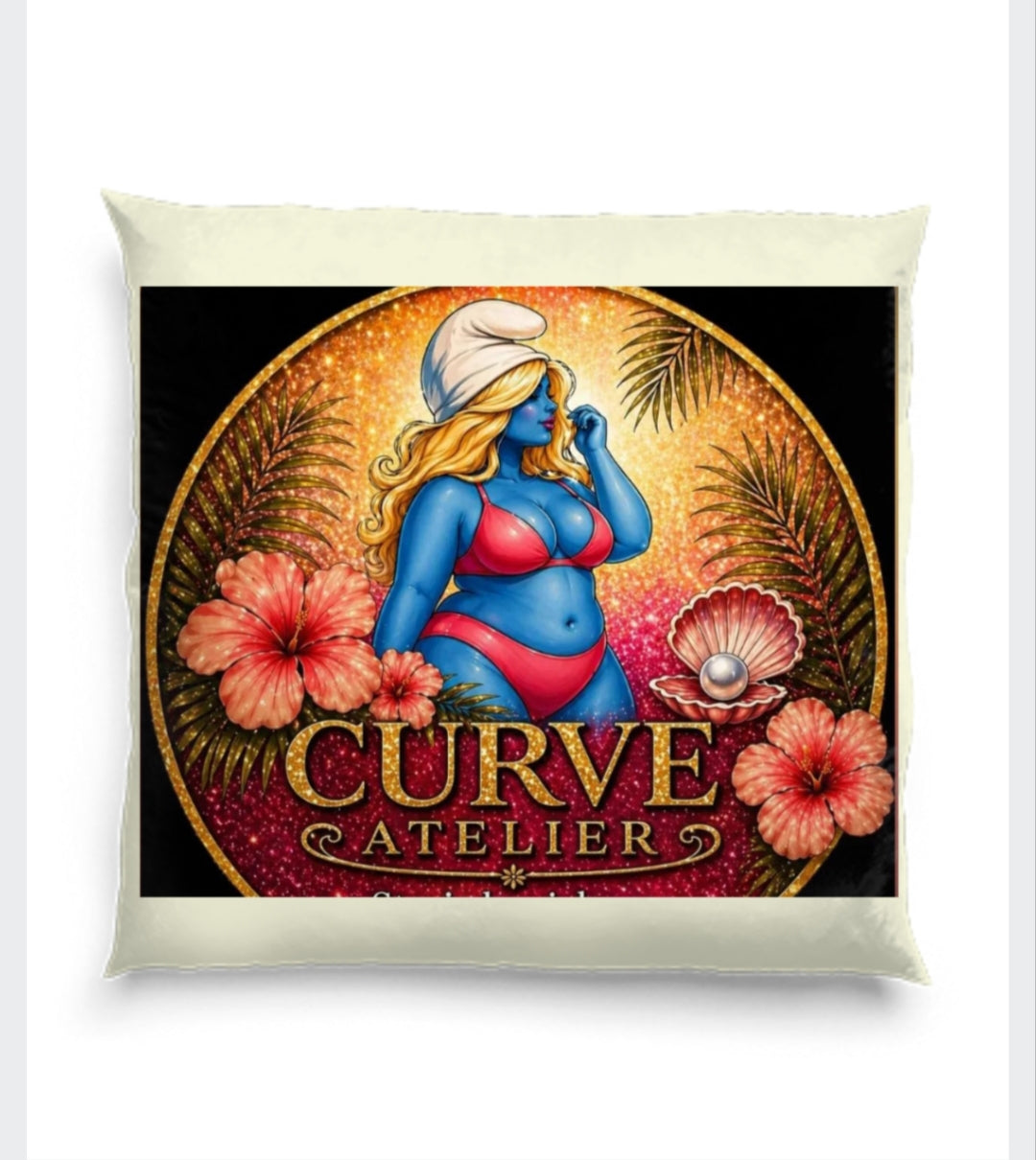 Poduszka CURVE ATELIER - Logo
