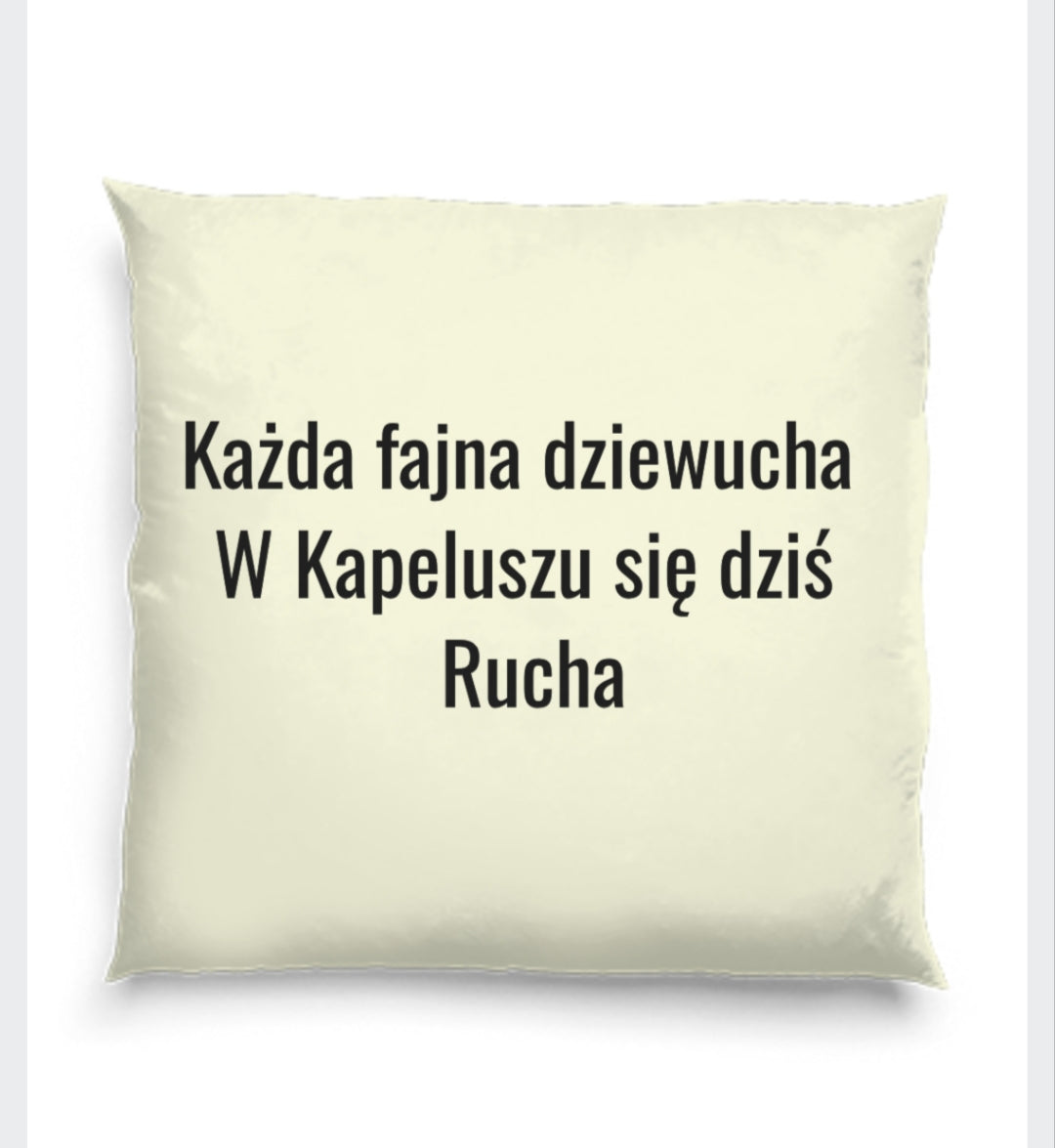 Poduszka CURVE ATELIER - wierszyk kapelusz