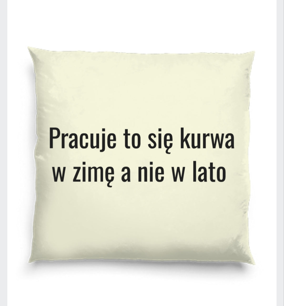 Poduszka CURVE ATELIER - pracuje się w zime