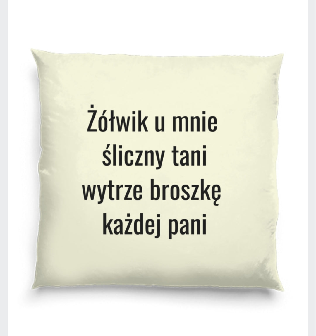 Poduszka CURVE ATELIER - wierszyk żółwik